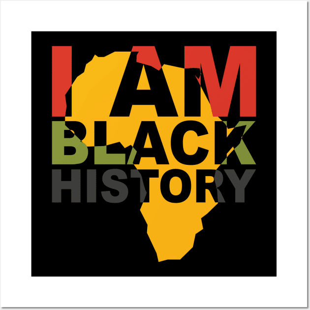 I am black history African American Wall Art by tatadonets